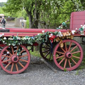  Red Flower Wagon
